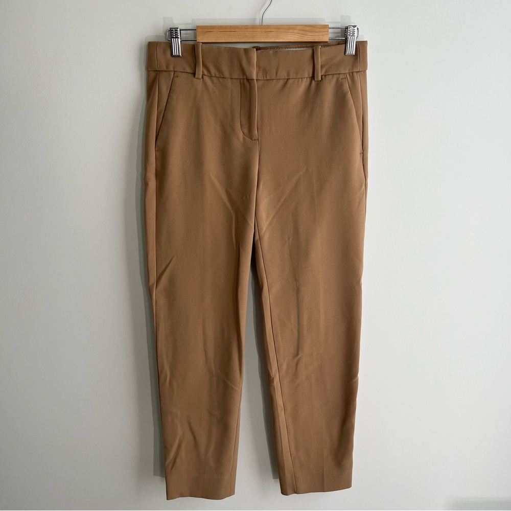 J Crew Pants 4 Cameron Slim Crop Four-Season Stretch Camel Brown G8547 28x27